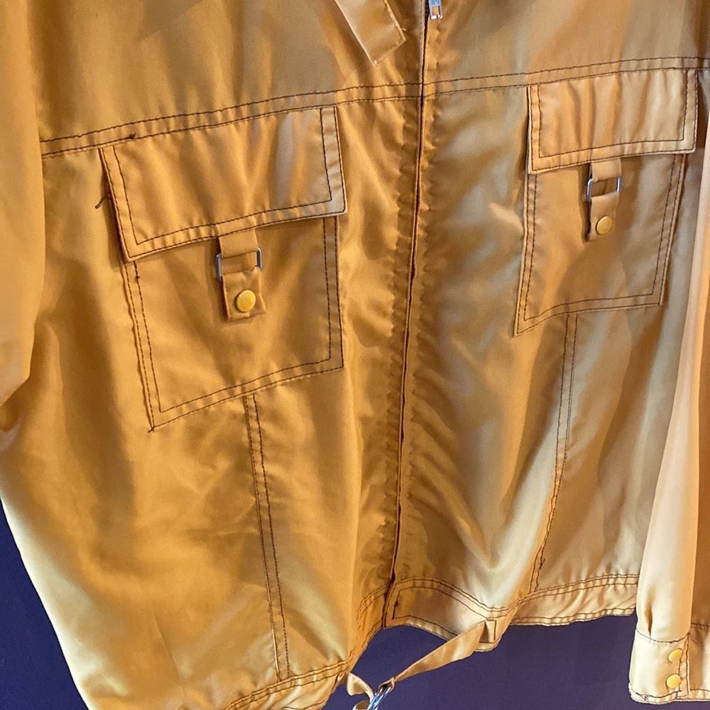 Vintage Mustard Yellow Jacket Kmart Windbreaker Gem